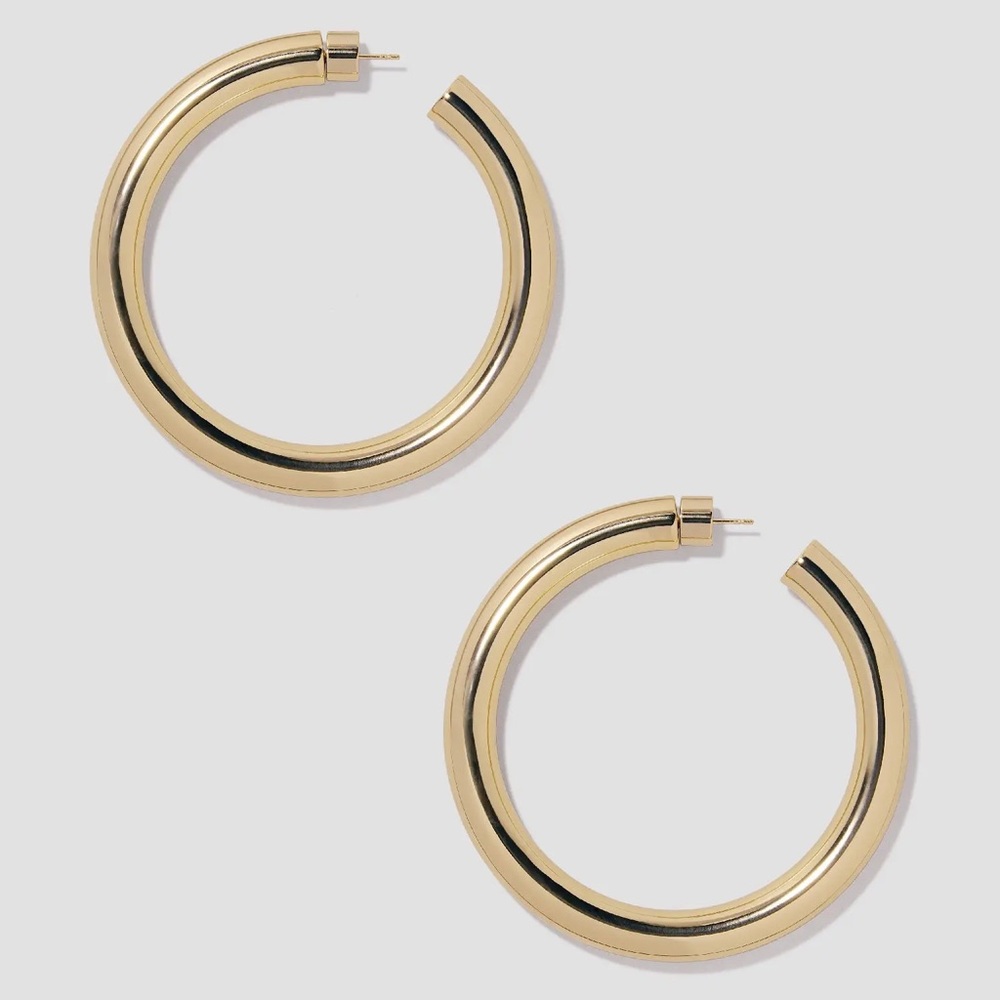 Brand New! Jennifer Fisher 2" Jamma Hoop Earrings - Picture 7 of 9